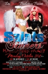 Saints and Sinners Halloween Party Flyer design Long Beach California